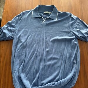Canali Light Blue Polo Shirt
